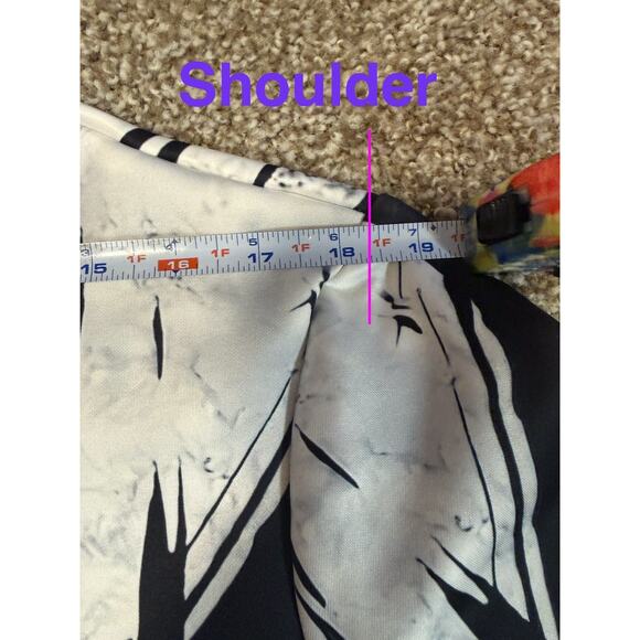 black & white graphic hoodie mens size medium - Picture 2 of 8